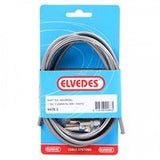 Elvedes Versnellingskabelset 1700 2250 mm universeel Sturmey Archer RVS zilver (op kaart)