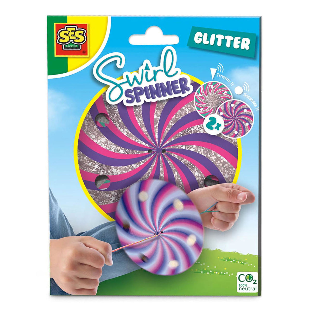 Ses swirl spinner - glitter