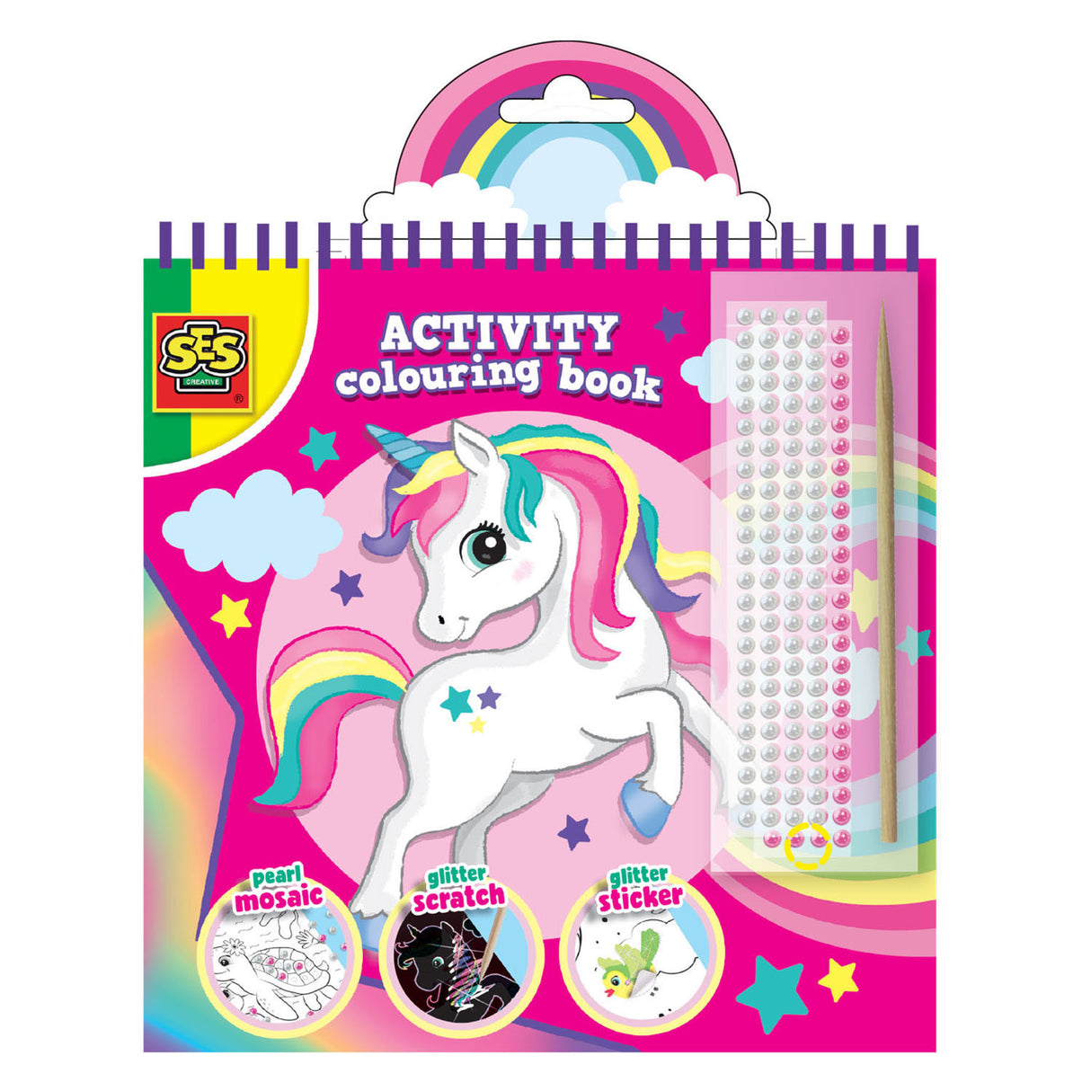 Ses doe kleurboek glitter 3 in 1