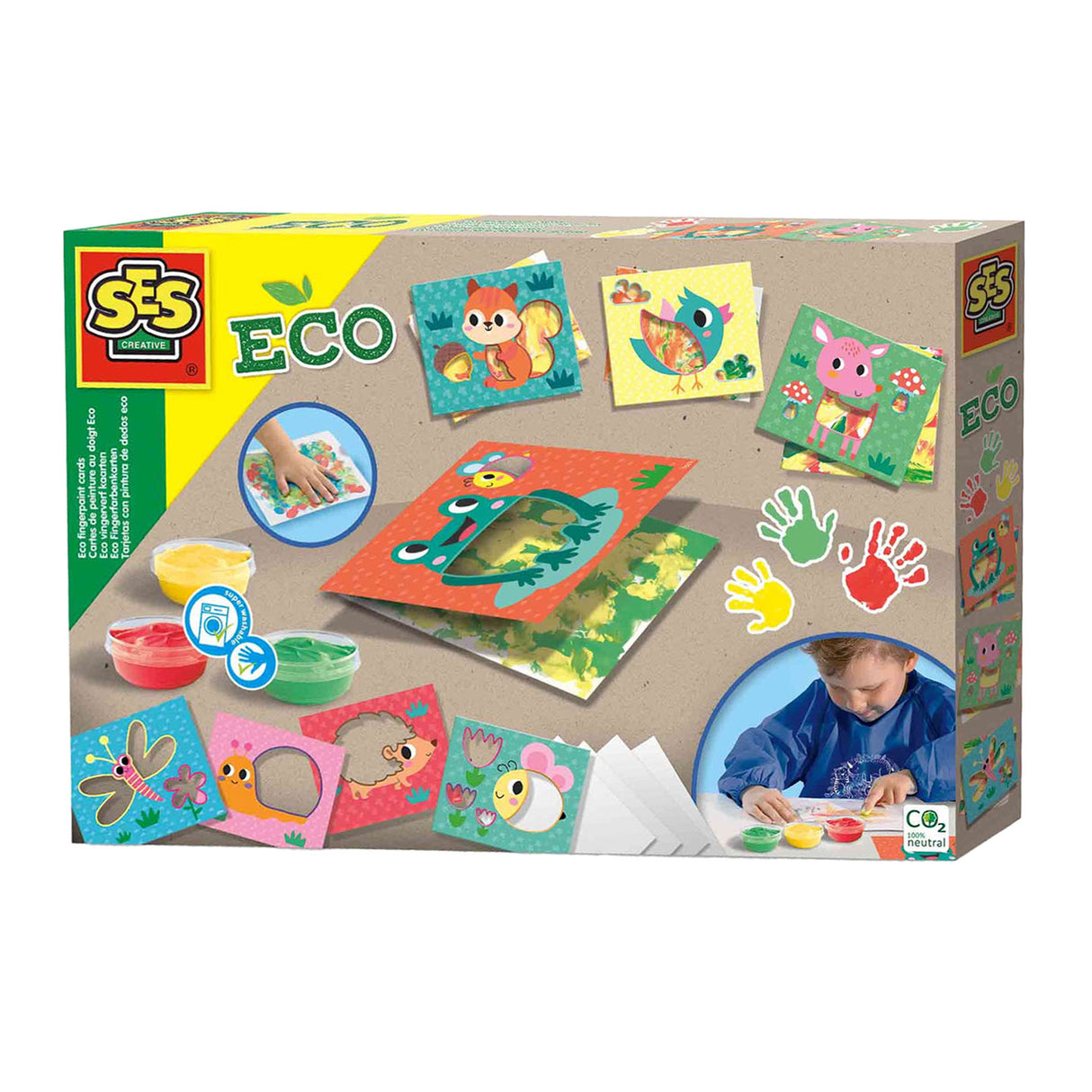 Ses eco vingerverf kaarten