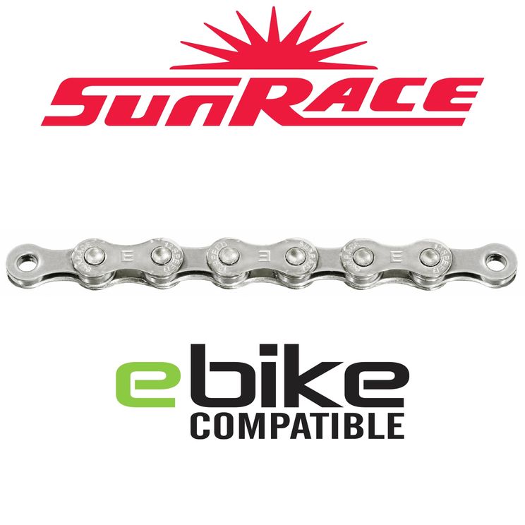 Sunrace E-bike Ketting 12 speed Zilver 138L