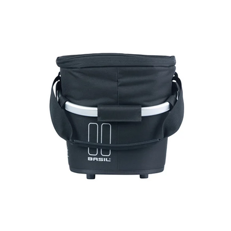 Basil fietsmand classic carry all iso met mik bevestiging 18 liter 38 x 21 x 27 cm - zwart