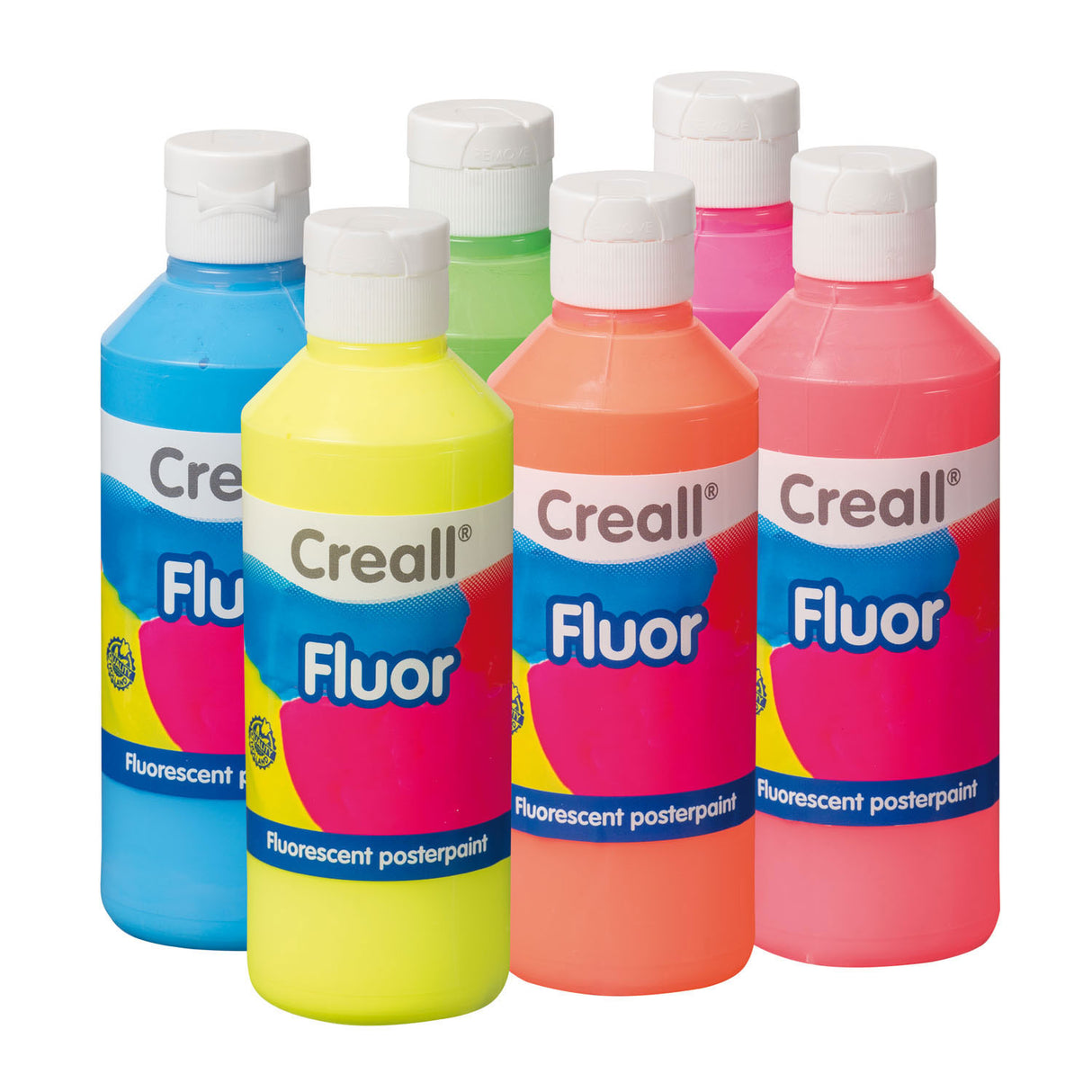 Creall Fluor Plakkaatverf, 6x250ml