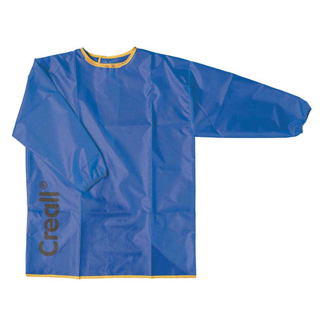 Creall verfschort large blauw – kliederschort - knutselschort - 9-12 jaar - wasbaar - professionele kwaliteit - gebruikt op scholen en kinderdagverblijven