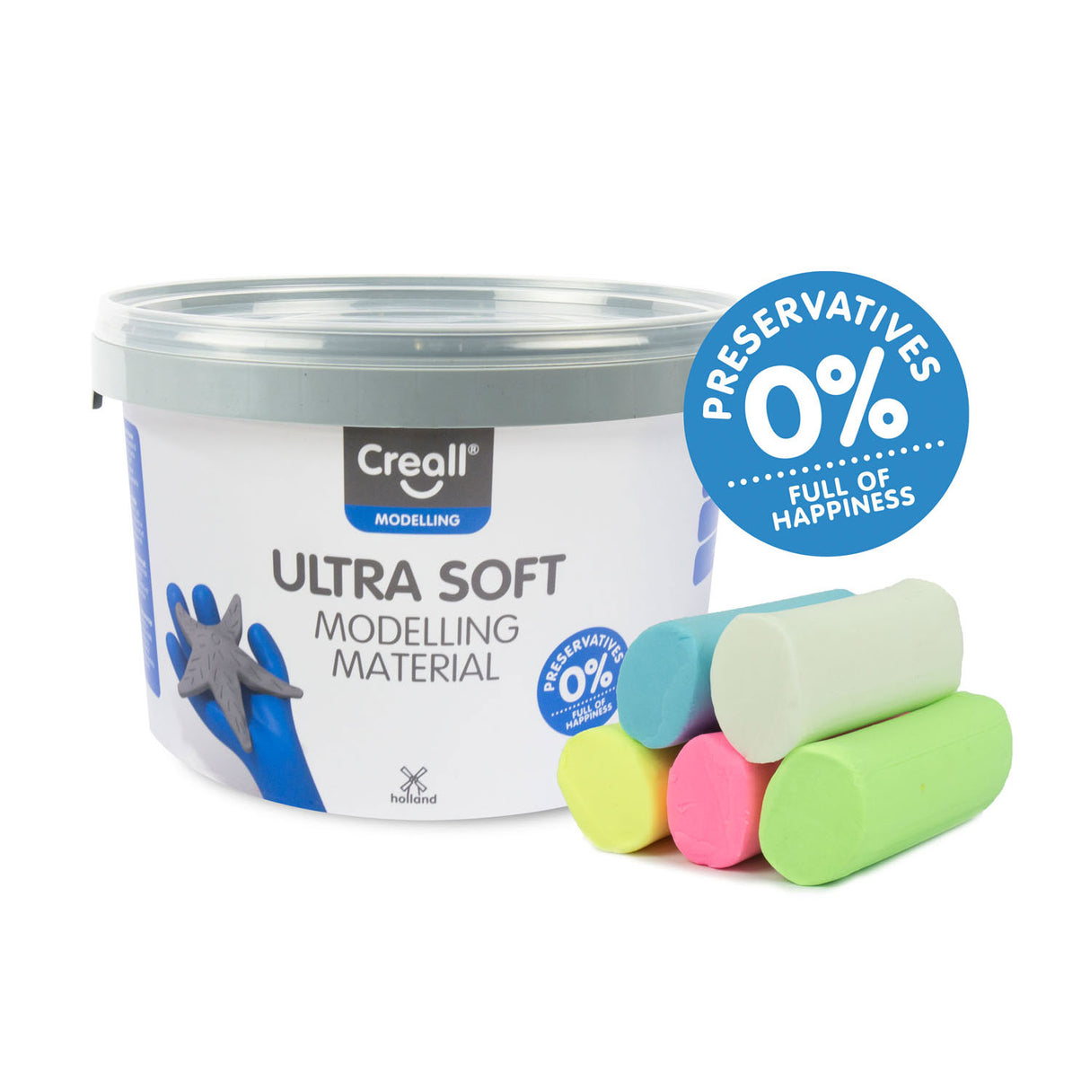 Creall Ultra Soft Klei Pastel, 1100gr.