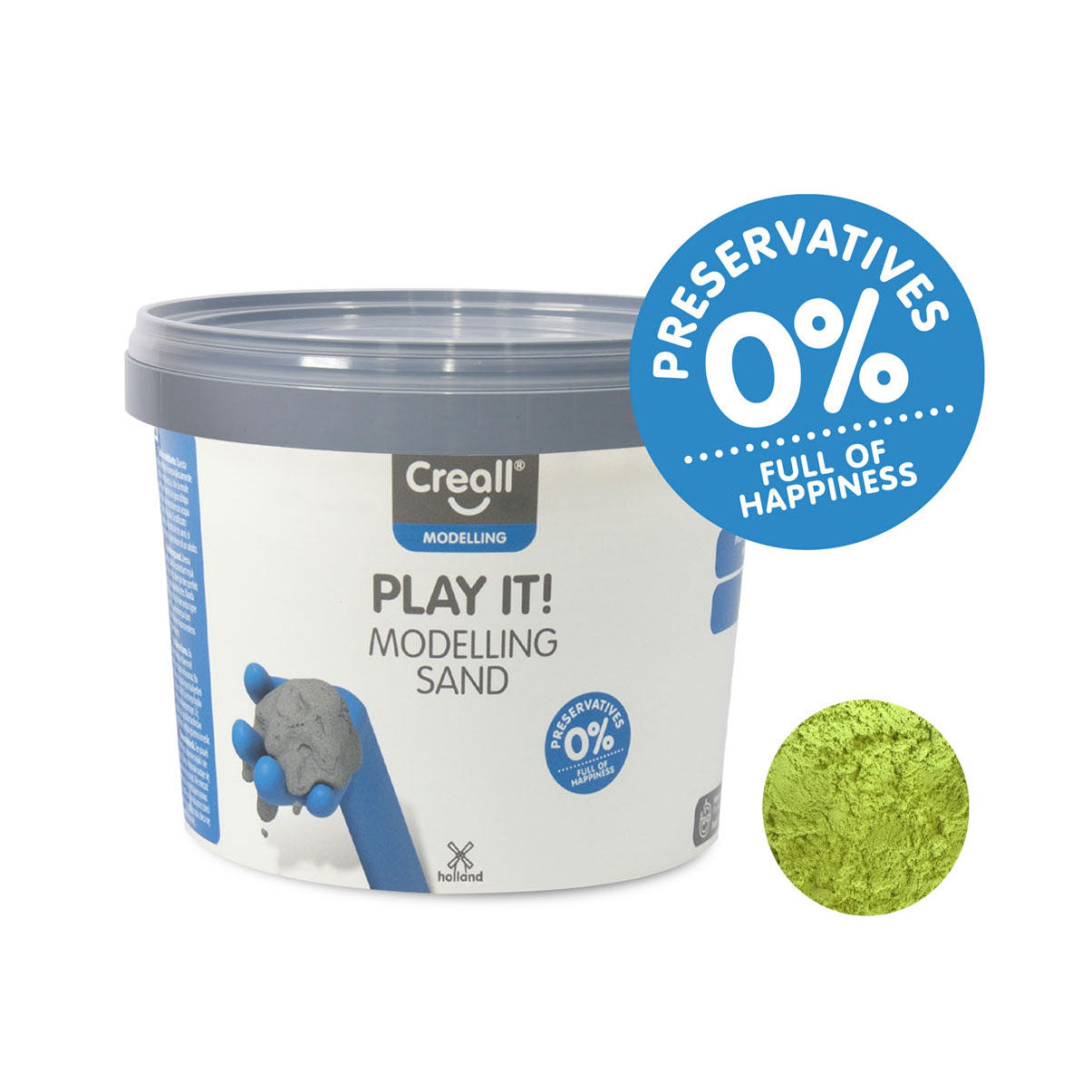 Creall Play It Speelzand Geel, 750gr.