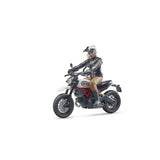 Bruder - ducati desert-motorfiets - met bestuurder
