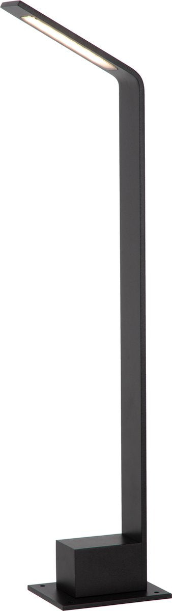 Lucide lawford - sokkellamp - led - 1x6w 3000k - ip54 - zwart