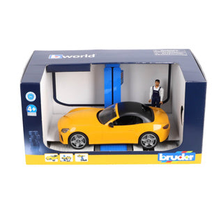Bruder speelgoed car service center met roadster - speelset auto.