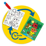 Ses kleuren met water kleurboek - op reis