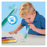Ses creative 14295 blaasstiften - dinosaurussen - creatieve knutselset voor kinderen vanaf 5 jaar - versier dinosaurussen met blaasstiften - wasbaar en herbruikbaar - perfect voor dinoliefhebbers
