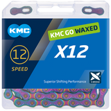 Kmc ketting x12 12v 126l waxed aurora blauw