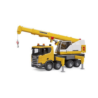 Bruder vrachtwagen scania 560r liebherr kraan met truck