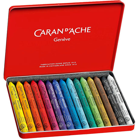Caran d'ache http: www.cchobby.nl caran-d-ache-neocolor-i-l-10-cm-dikte-8-5-mm-diverse-kleuren-15-stuk-1-doos