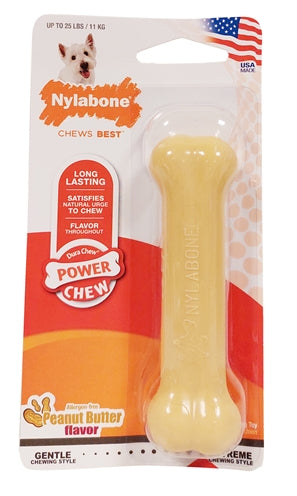 Nylabone draa chew Erdnuss Botter fir Hard Bijter Hypoalläser