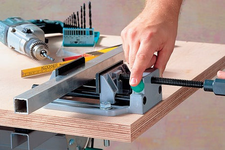 Wolfcraft - universele bankschroef - 100 mm - machineklem - 3410000