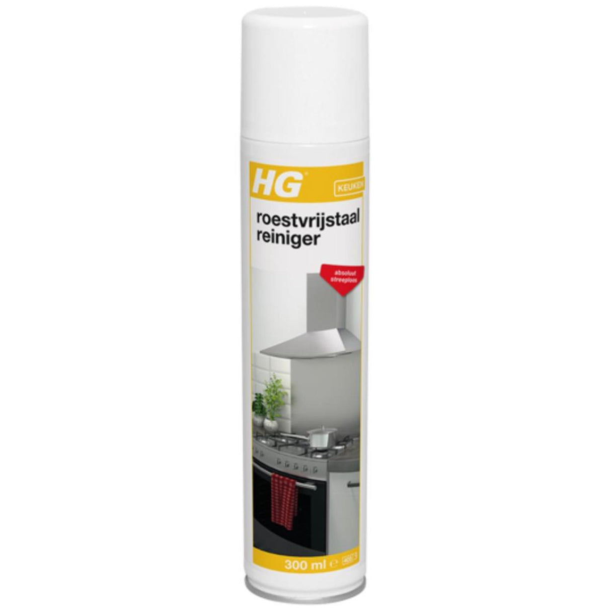 Hg roestvrijstaal - keukenreiniger - 1x 300ml