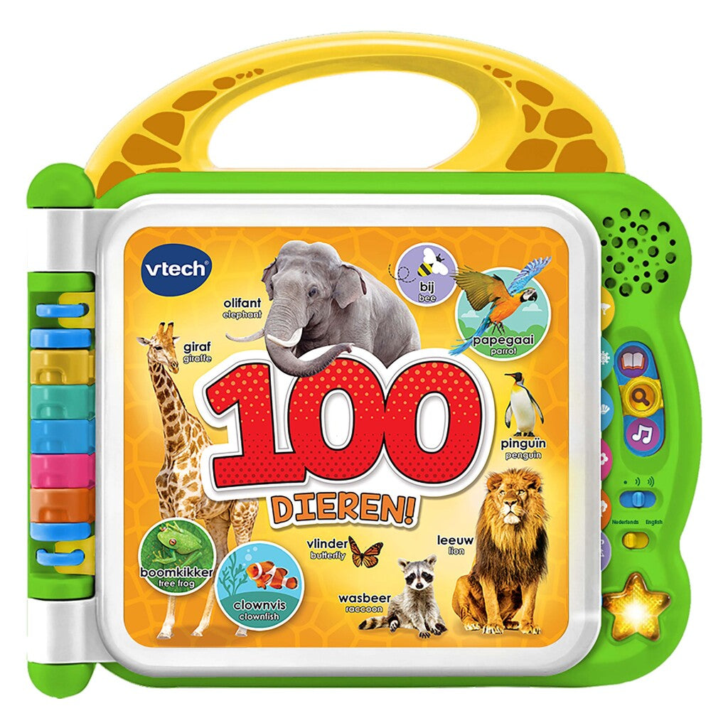 Vtech Kanner Buch meng éischt 100 Wierder Déieren gréng