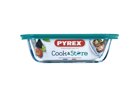 Pyrex cook store - schaal 1,2l - met deksel -
