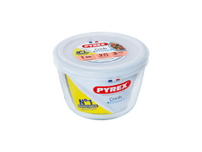 Pyrex ronde schaal 0,6 l (ø 12 cm) met vershouddeksel