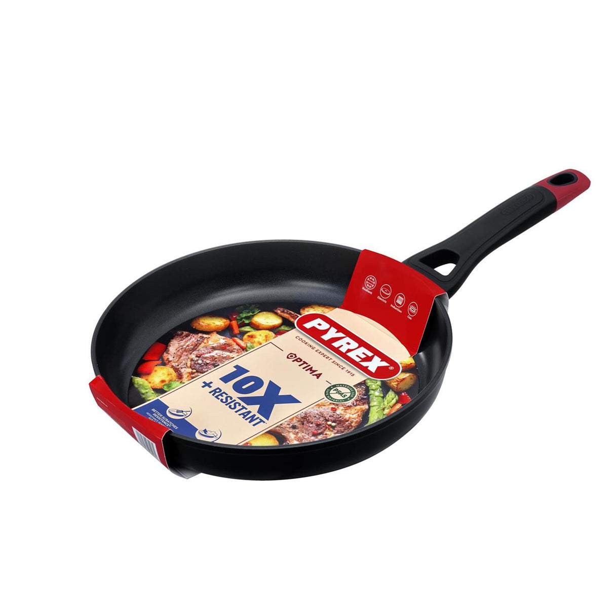 Pyrex optima+ koekenpan ø28cm voor o.a. inductie