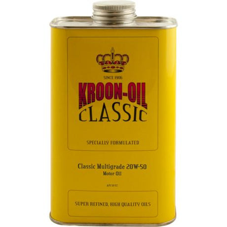 Kroon-oil classic multigrade 20w-50 - motorolie - minerale sae 20w-50 - 1 liter - transparant