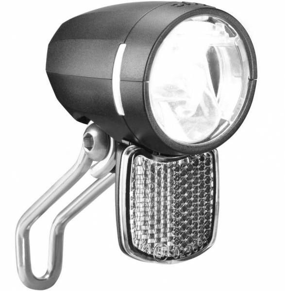 Busch Muller Koplamp Busch und Müller Lumotec Myc T Senso Plus met sensor en standlicht voor naafdynamo 50 Lux