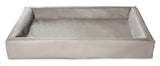 Bia bed kunstleer hoes hondenmand taupe