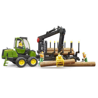 Bruder tractor john deere 1210e met boomstamgrijper