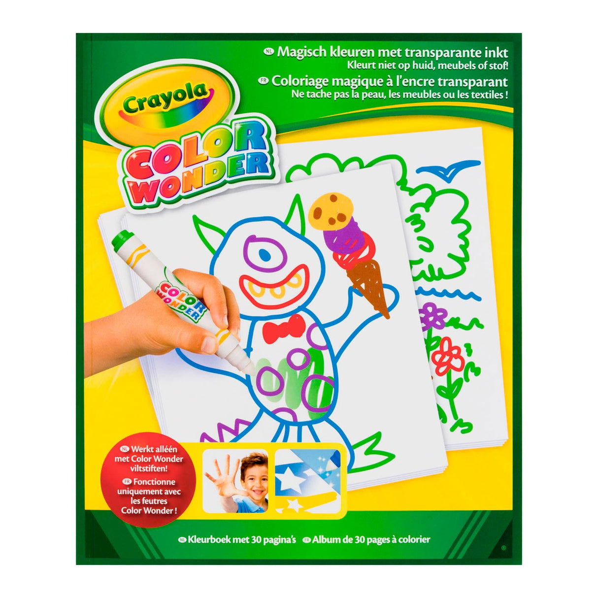 Crayola color wonder tekenblok, 30 pagina's