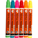 Creativ company https: www.cchobby.nl textielstiften-lijndikte-2-4-mm-neon-kleuren-6-stuk-1-doos