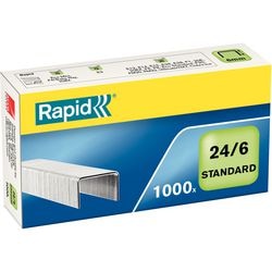Nietjes rapid zilver 24 6 staal 1.000 stuks 20 vel