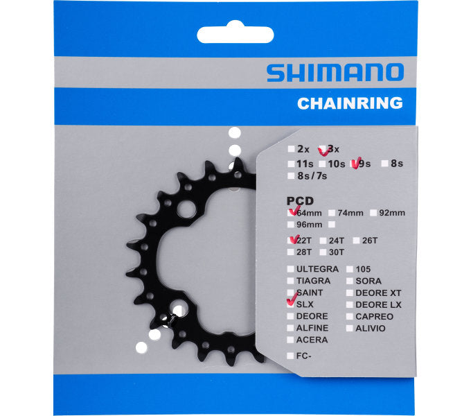 Shimano Kettingblad Deore 10V 24T Y1RP24000 M617 zwart