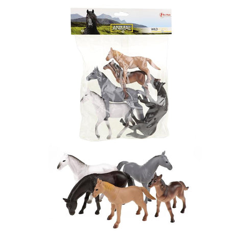 Toi-toys toi toys paarden 5 stuks in zak