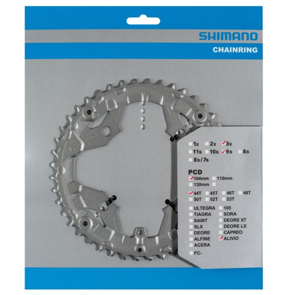 Shimano Kettingblad 44T Alivio FC-T4060 zilver (voor 44-32-22T)