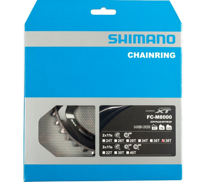 Shimano Kettingblad Deore XT 11V 38T Y1RL98090 M8000