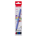 Bruynzeel fineliner - set 4 basis kleuren -