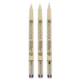 Sakura pigma micron fineliners etui - 3 fineliners - zwart