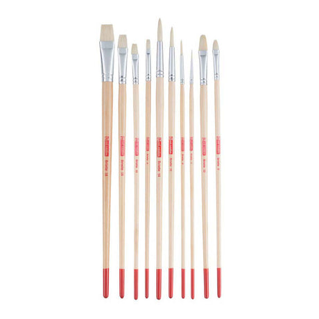 Talens art creation olie acrylpenselenset v 10 - varkenshaar