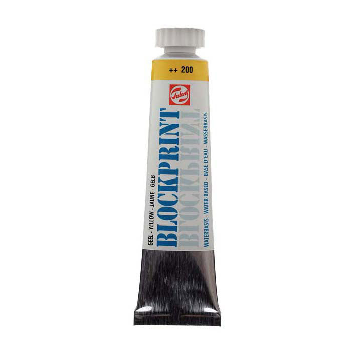 Talens blockprint tube 20ml geel 200