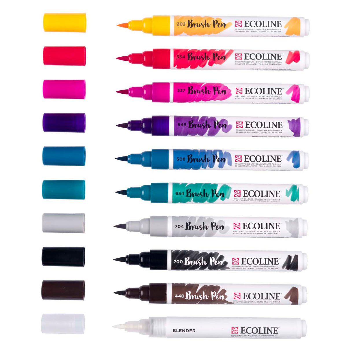 Ecoline brush pen set galaxy, 10 kleuren