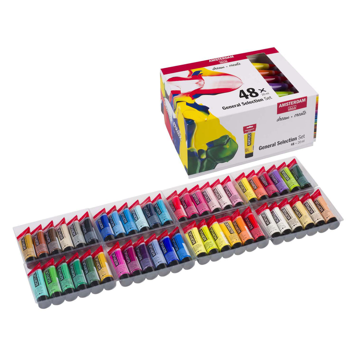 Amsterdam standard series acrylverf algemene selectie set | 48 × 20 ml