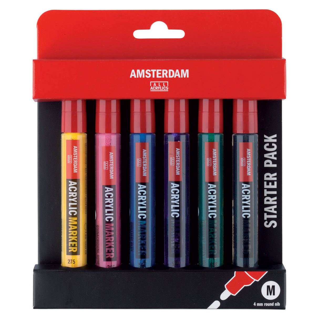 Talens amsterdam acryl marker basisset, 6dlg.