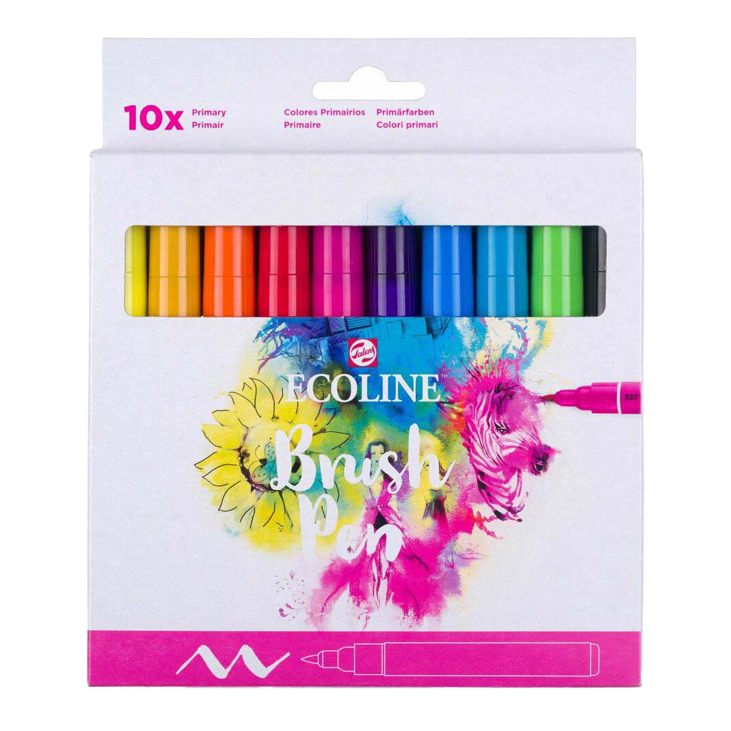 Talens ecoline brush pen, 10st.