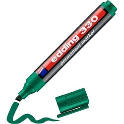 Permanente marker edding 330 groen 1-5 mm schuine punt