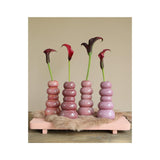 Ideas 4 seasons pebble vaas h15xø7cm pink 4ass colours