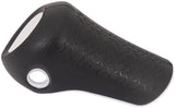 Gazelle handvat dop rechts basis 88 mm - zwart met witte bies