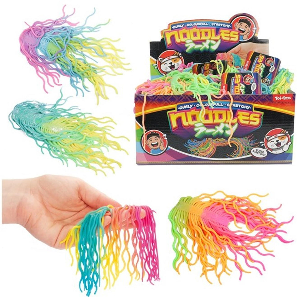 Toi-toys toi toys noodles -curly colorful- super rekbaar