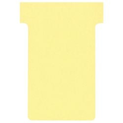 Nobo t-insteekkaarten karton 170g m2 60x15x85x48,5mm geel