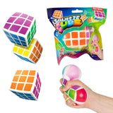 Toi-toys fun knijpkubus magische puzzel 6cm